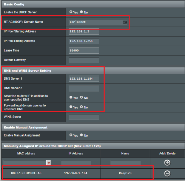 Pi Hole with Asus Routers Merlin Configuration