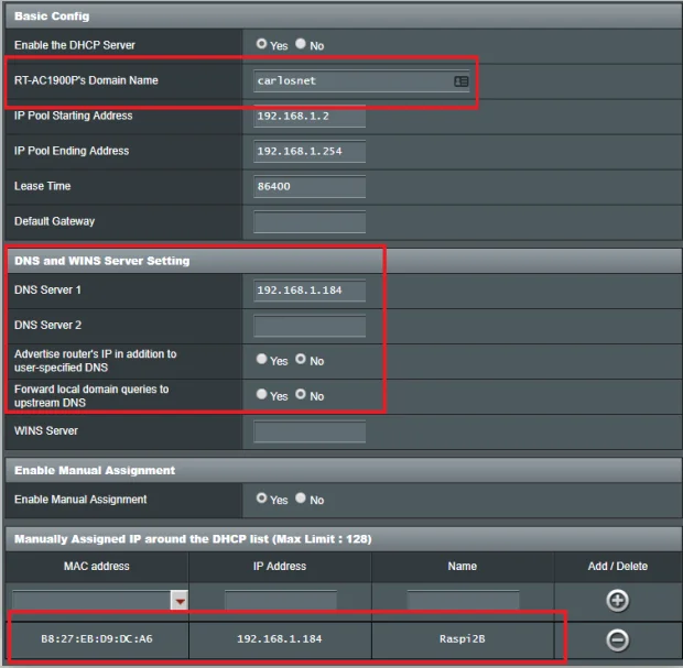 Pi Hole with Asus Routers Merlin Configuration