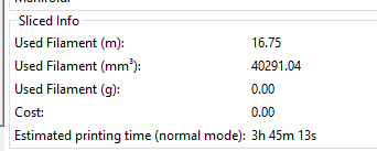 filament usage on slic3r regular supports