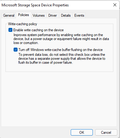 write-cache buffer flushing