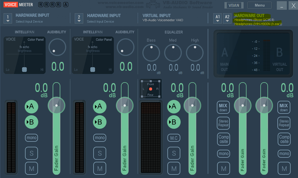 Voicemeeter Interface