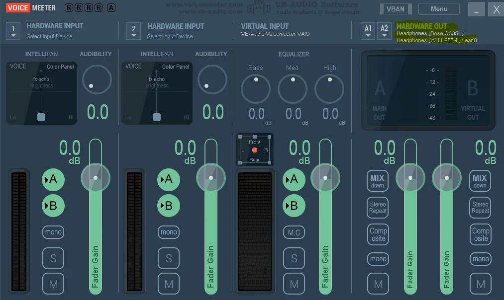 Voicemeeter Interface