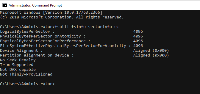 convert nvme  to 4KN conversion complete